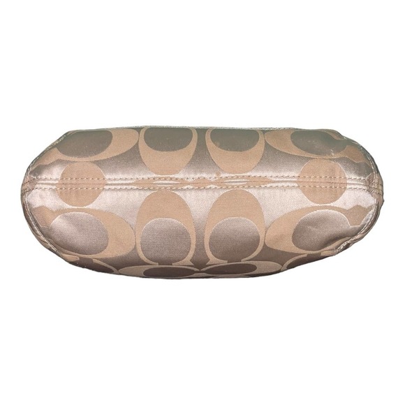 Coach Canvas Signature Horses and Carriage Hobo Tote Bag- Pink/Khaki - Picture 10 of 16